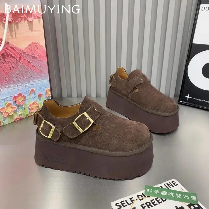 Suede Platform Flats Women Shoes Casual Loafers Shoes Woman Sneakers 2024 Trend Autumn New Brand Cozy Walking Zapatos Mujer