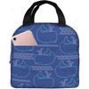Cute Whale Lunch Bags for Women Men Boys Girls, Animal Fish Reusable Lunch Box with Pocket Handbag for Picnic Travel School