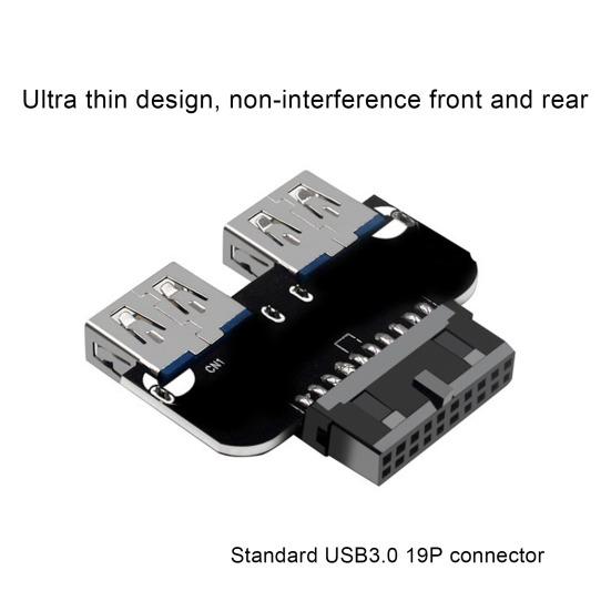 Адаптер USB3.0/3.1 IDC19P/20P Порт A (мама) к USB-адаптеру с внутренним соединительным донглом