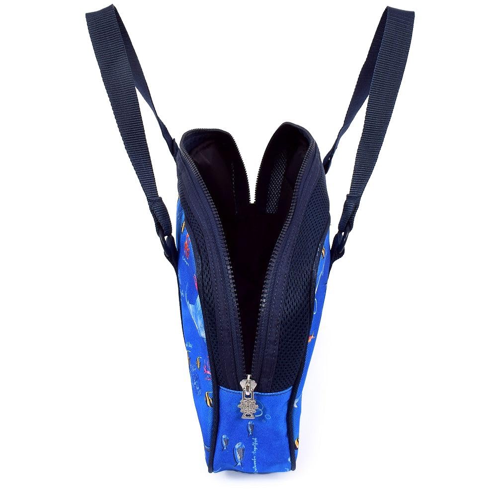 КРАСОЧНЫЙ КОНФЕТНЫЙ СТИЛЬ Каллиграфия и Синий для начальной школы с плечом для одной ткани для протирания сумки для кистей, водоотталкивающий легкий,