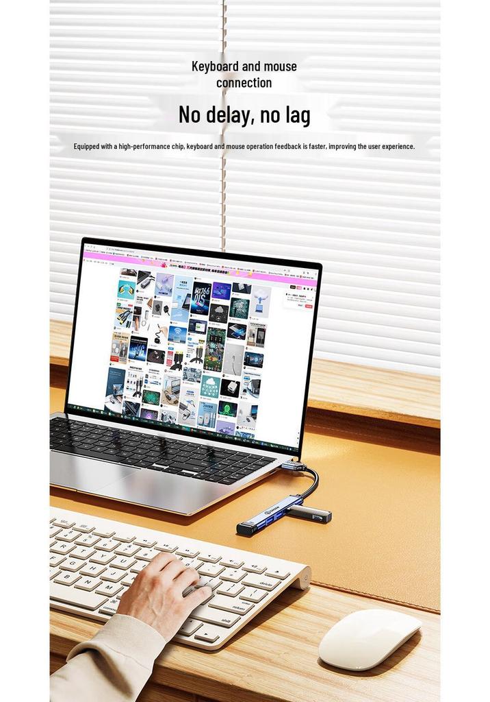 BIAZI USB 3.0 High-Speed 4-Port Docking Station Hub