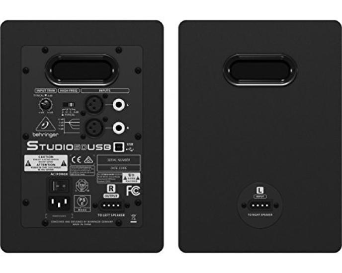 Behringer STUDIO 50USB 5-дюймовый 2-полосный активный монитор с USB-входом (набор из 2)