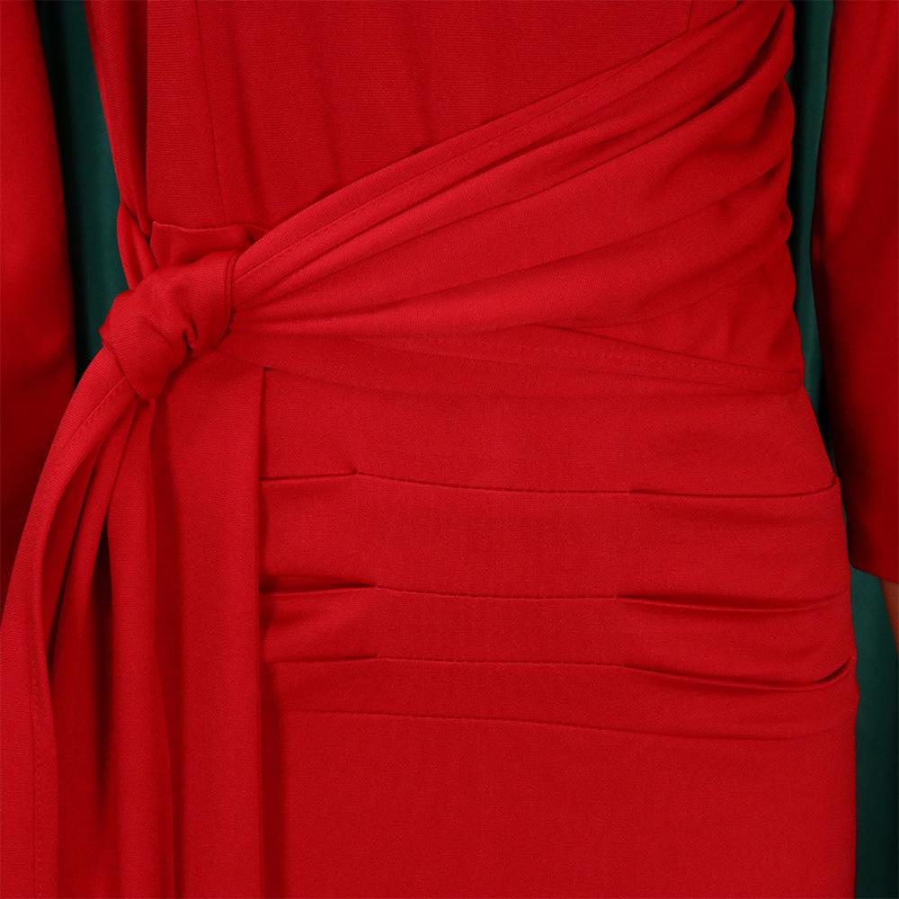 Весенне-осеннее женское платье размера плюс, однотонное, OL, темпераментное, плиссированное, с галстуком, платье