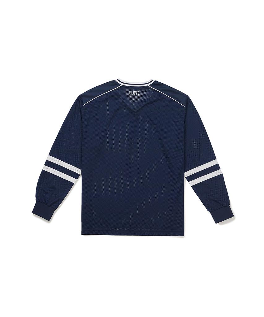 CLOVE [26Sm Clove] Mickey_Mesh T-Shirt (Navy)