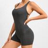 Sexy Backless Scrunch Sporty Tight Jumpsuit Raises Butt Playsuit Women Romper Summer Gym Fitness Short Overalls