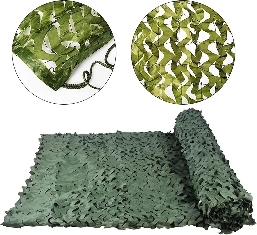 Fiegcit Camouflage Net, Camouflage Net, Fake Net, Ghillienet, Sun Shade, Sunshade, Ventilation, Blindfold, Camping,