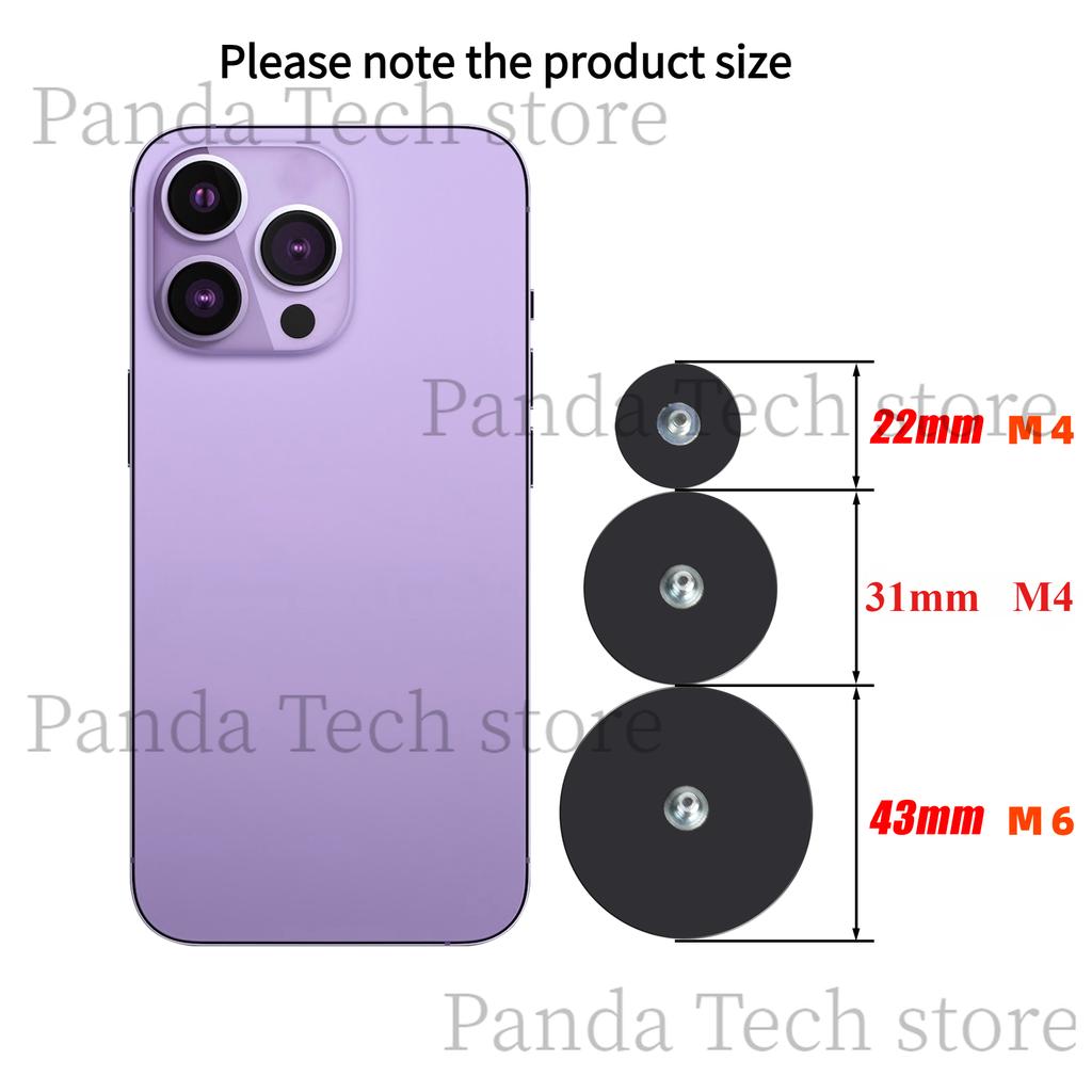 4PCS 43/31/22mm M6/M4 Bolt Mini Size Magnetic Base Mount Bracket Clamp LED Work Light Bar Holder SUV Offroad