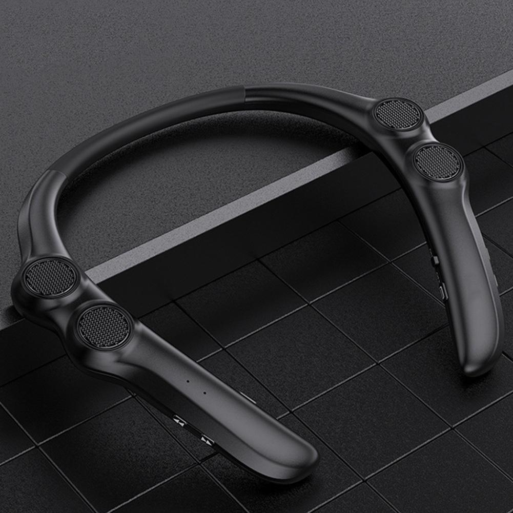 Носимая Bluetooth-совместимая колонка, вешающаяся на шею, беспроводная, стерео, с басами, портативная