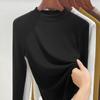 Autumn and Winter Women's Blouse Half-high Neck Bottoming Shirt Women's Inner Knitwear Long-sleeved Tops