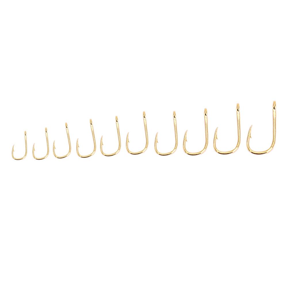 500Pcs Box High Carbon Steel Fishhooks Sharpened Barbed Circle Fishing Hooks Set 3 12 (#3)