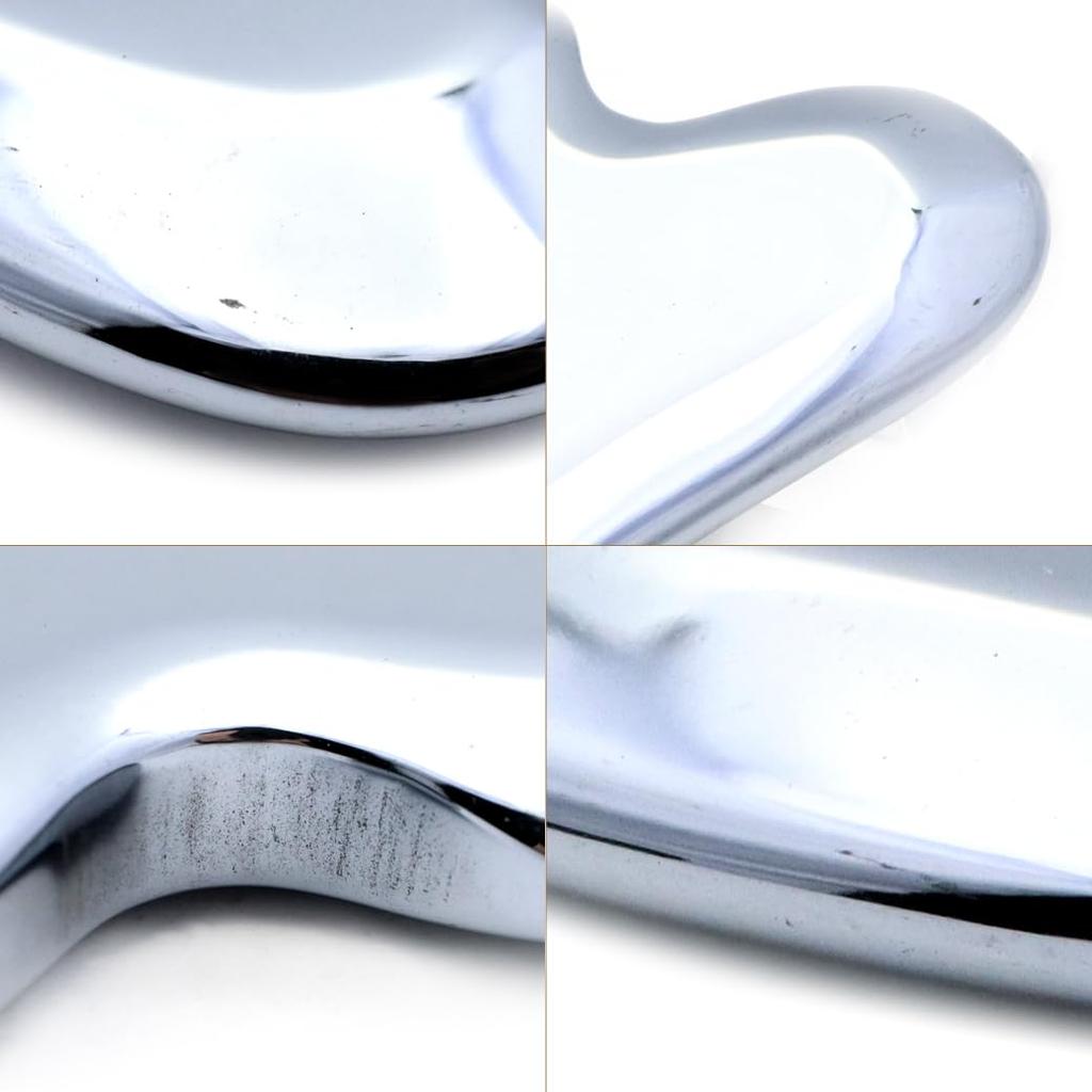 Пластина Гуа Ша для лица и тела из терагерца без отверстий [ЗОЛОТОЙ КАМЕНЬ] Тело, Минерал, Массаж, Похудение, Красота, М-образная,