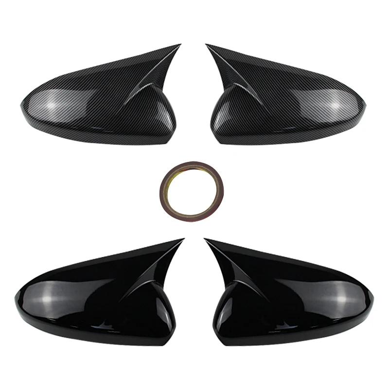 Зеркальные крышки в стиле «Летучая мышь» автомобильные аксессуары 2 штуки Крышка Глянцевый черный Щитки Внешний тюнинг Для Chevrolet Cruze 2008-2016