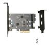USB3.2 10G To PCI E Expansion Card 10Gbps Controller Adapter 2 TYPE C 19 Pin TYPE E for Windows 7 8