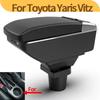 Для TOYOTA Yaris Vitz Автомобильный подлокотник Бокс Автоаксессуары Детали интерьера Детали Двухслойный ящик для хранения Детали для дооснащения