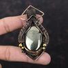 Pyrite Pendant Copper Wire Wrapped Pendant Handmade Pendant Copper Wire Wrap Jewelry High Quality Gemstone Pendant Pyrite Jewelry For Gift