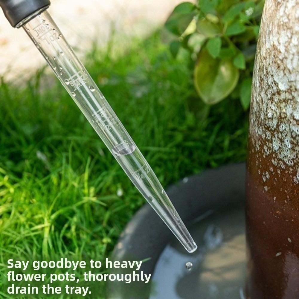 Plastic Plant Water Remover Transparent with Scale Water Pumping Processor Detachable Flower Pot Watering Device Gardening Tools