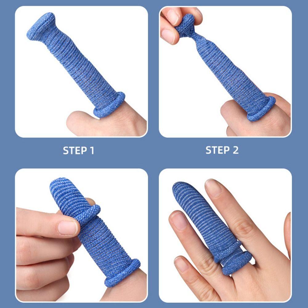 10PCS Protectors Cotton Finger Cots Multicolor Finger Covers New Sports Safety  Work