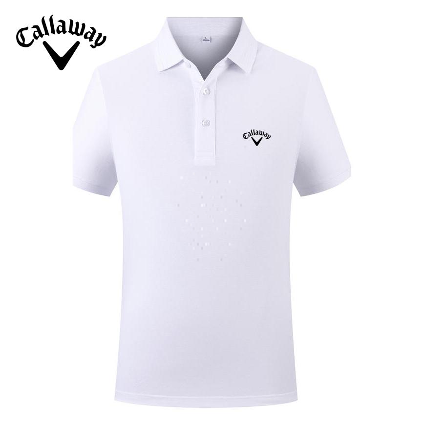 Callaway 2025 Весна/Лето Вышивка Однотонная Спортивная Хлопковая Рубашка Поло Для Мужчин и Женщин Быстросохнущая Пот Впитывающая Рубашка Поло