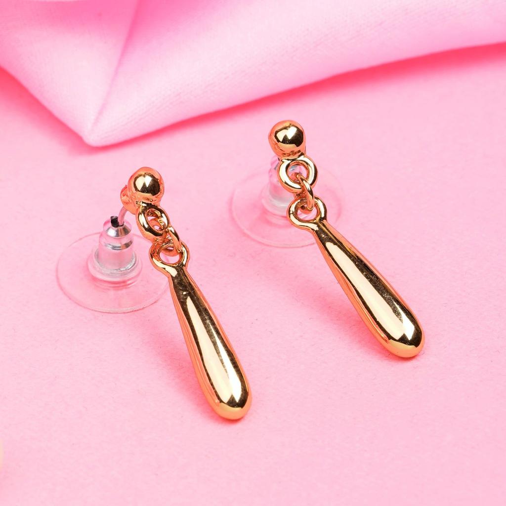 Позолоченные дизайнерские серьги-подвески Estele Ballet для девочек и женщин