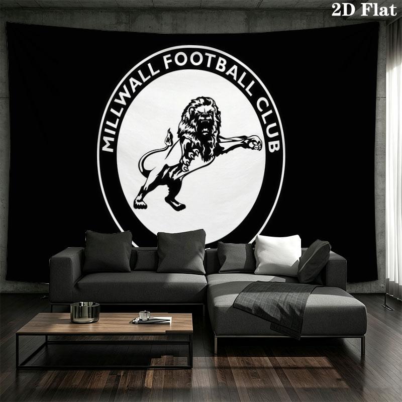 Millwall FC Wall tapestry, aesthetic printed fabric blanket, suitable for bedroom, living room, and home decor.