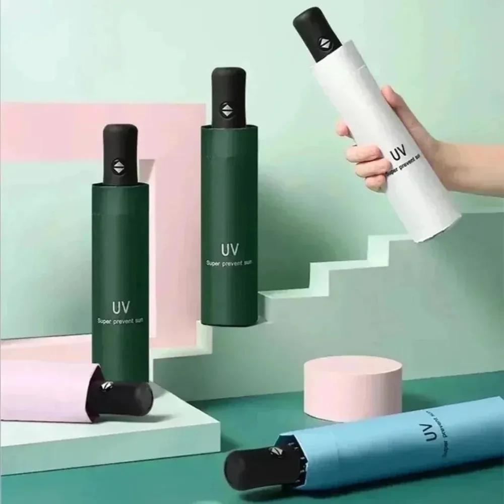 Fully Automatic Umbrella UV Resistant Umbrella Simple and Creative Sunshade Umbrella Fully Automatic Lightweight Luxury Umbrella