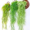 Artificial Hanging Plant Realistic Faux Weeping Plant Reusable Faux Plant with Long Stalks for Indoor Outdoor Pot Hanging Basket Decor