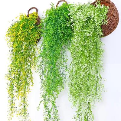 Искусственное подвесное растение, реалистичное искусственное плакучее растение, многоразовое искусственное растение с длинными стеблями для внутреннего и наружного декора подвесной корзины для горшка
