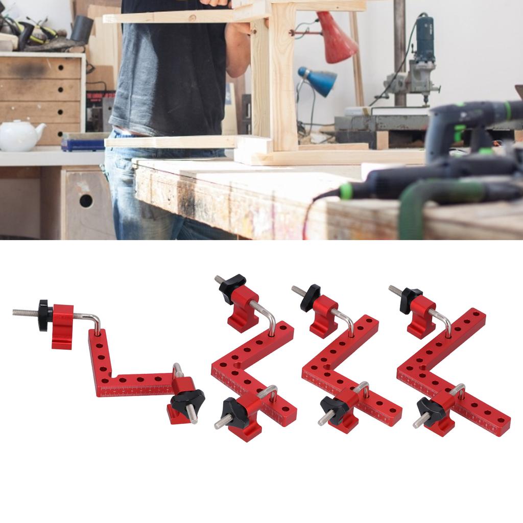 Деревообработка Позиционирование 2 Комплекта 90° Позиционирование Прямоугольный Фиксатор Деревообработка Сращивание Зажим Аксессуары