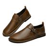 Fashion Hot Sale Casual Flats All-match Genuine Leather Men's Loafers Lightweight Social Dress Shoes Men Simple Outdoor Walking Shoes