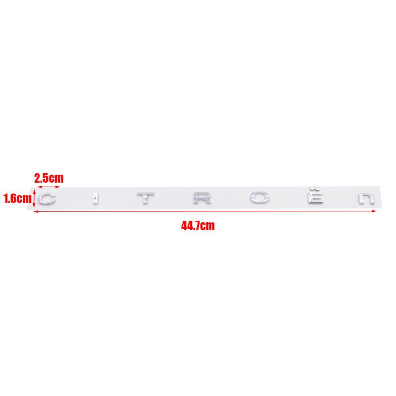 1pcs 3D Citroen ABS Car Rear Letter logo Rear Bumper tail door trunk sticker car rear Emblem sticker styling Accessories