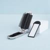 Round Pocket Mirror with Comb Dual Use Massage Hair Brush Simple Folding Air Bag Comb  Travel