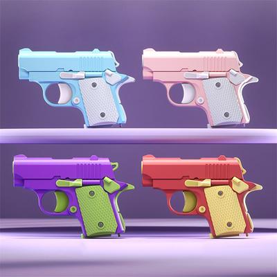 Мини-3D модель пистолета 1911, детский игрушечный пистолет, детский игрушечный пистолет, не стреляющие пули, игрушечный пистолет, пусковая установка с резинкой, коллекция, подарок, 1 шт.
