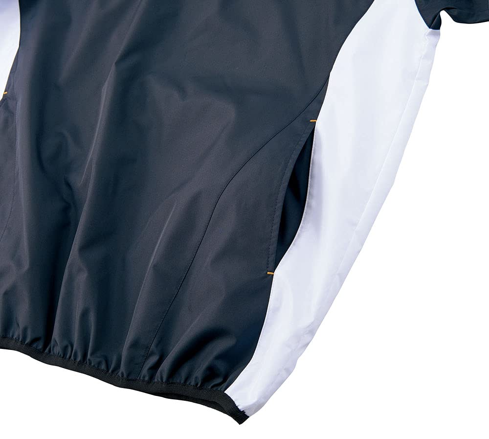 ZETT Baseball Long Sleeve Half Zip Navy X White Size BOV335 Jumper, (2911A), S,