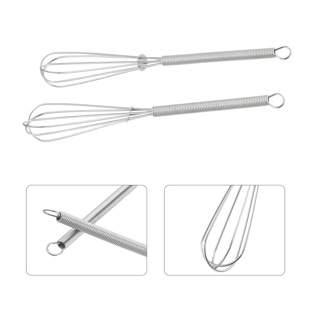 Whisks Stir Beat Convenience Rustproof 2PCS Mini Small Stainless Steel