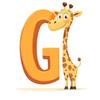 Plakat Litera G Z Żyrafą Plakat Litera G Z Żyrafą, 40X50 Cm, Bez Ramy, Papier Matowy 230 Gsm