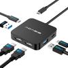 USB C Док-станция с двумя HDMI-мониторами 4K, ACASIS Док-станция с двумя HDMI и зарядкой PD 100 Вт, USB C и USB A порты данных 5 Гбит/с, USB C HDMI Хаб