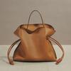 Genuine Leather Luojia Drawstring Bucket Bag - Soft Cowhide, Versatile Crossbody & Shoulder Handbag for Women