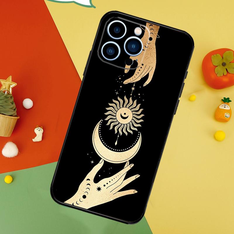 Чехол для телефона «Солнце Луна Знаки Зодиака Небесные» для iPhone 17 Pro Max 16 15 14 12 11 13 Pro Max Plus 12 13 Mini 16e 17 Air Cover