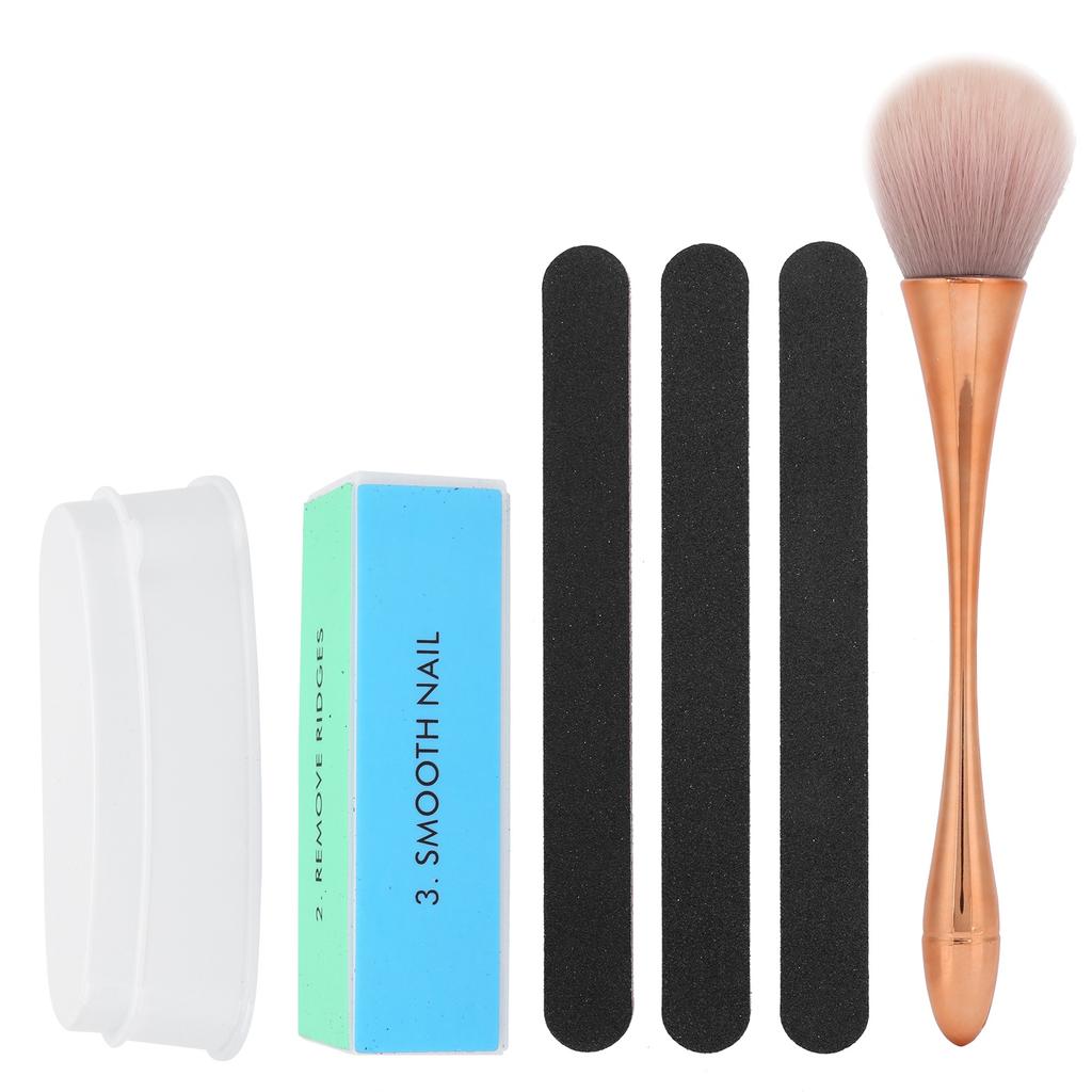 Набор для маникюра с пудрой French Dip, пилочка для ногтей и полировщик для ногтей, щеточка для нейл-арта