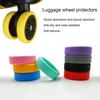 12Pcs Silicone Luggage Wheels Covers Noise-Reducing Luggage Caster Cases Wear-Resistant Luggage Spinner Wheel Protective Covers