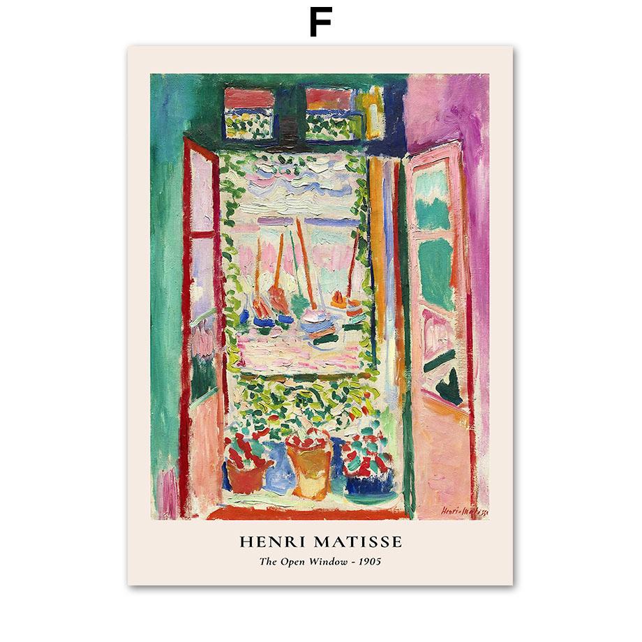 Абстрактная картина Анри Матисса Моне, максималистская настенная живопись на холсте, плакаты на скандинавскую тему и принты, настенные панно для декора гостиной