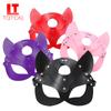 SM Women Sexy Leather Mask Bdsm Cat Half Mask Party Cosplay Sex Costume Slave Eye Mask Stage Performance Adult Game