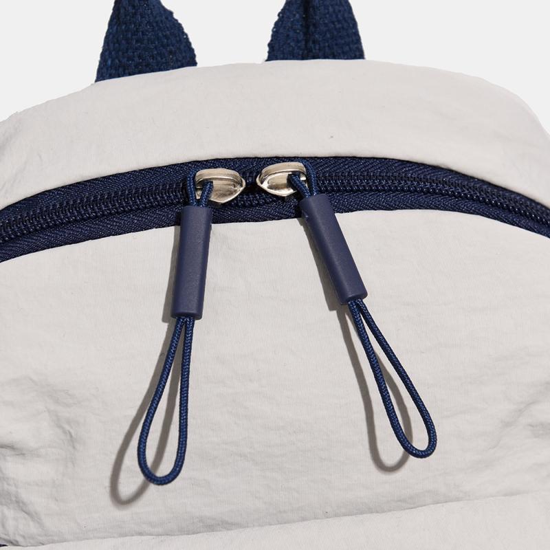 Waterproof Backpack with Front Pocket Nylon Solid Color Casual Backpack