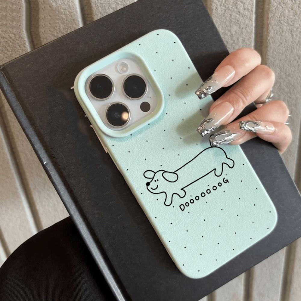 Чехол для телефона iPhone 11 13 XR XS Max, чехол для iPhone 12 14 15 16 Pro Max 12 Pro 15 Plus, кожаный, окрашенный, водонепроницаемый, устойчивый к падениям и износу, мультяшный