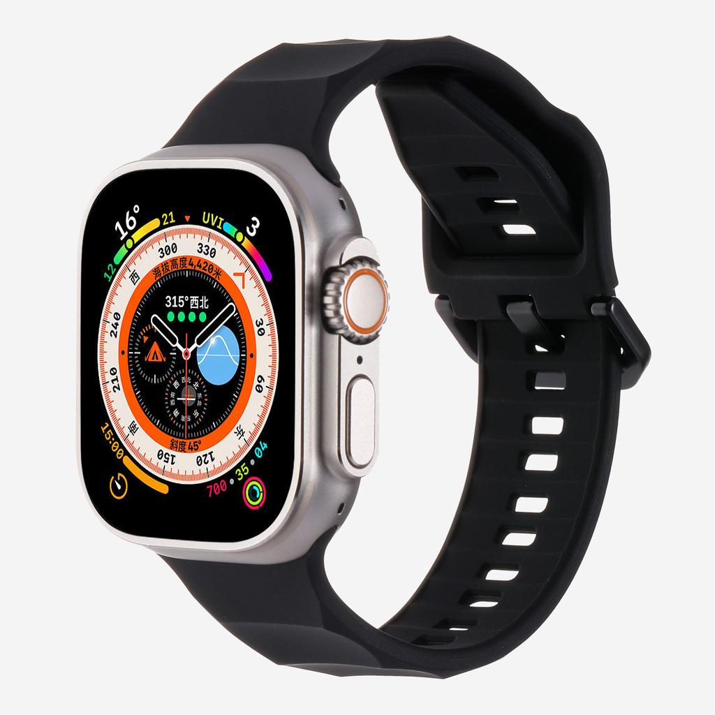 Мягкий силиконовый ремешок для Apple Watch Ultra 3/2 49 мм 46 мм 45 мм 44 мм 42 мм 40 41 мм Спортивный браслет iWatch Серия 11 10 9 8 7 5 SE 3