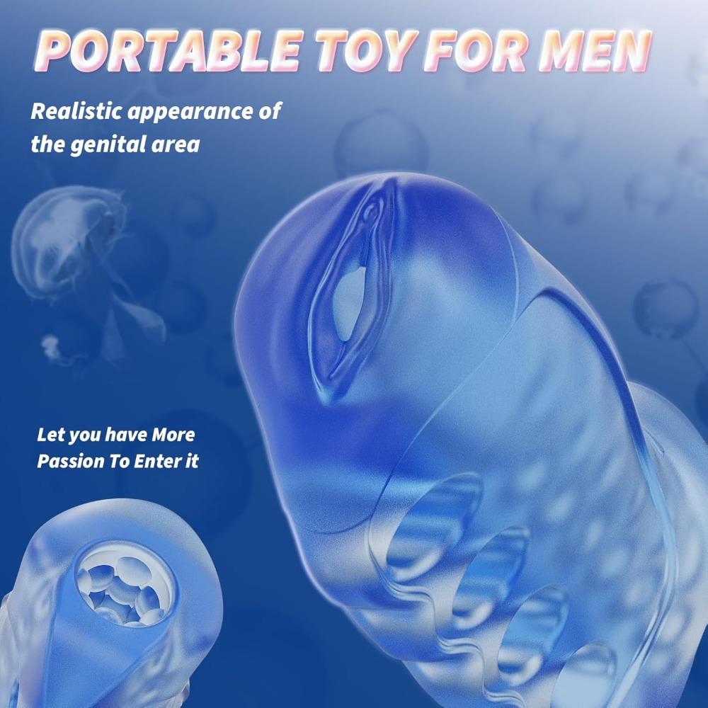 Открытый пенис-рукав с вагинальной текстурой для мужского минета, игрушки для пениса, мужской мастурбатор