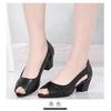 2024 High Quality Women's Shoes Peep Toe Women's Sandals Shallow Office and Career New Peep Toe Heeled Sandals Zapatos