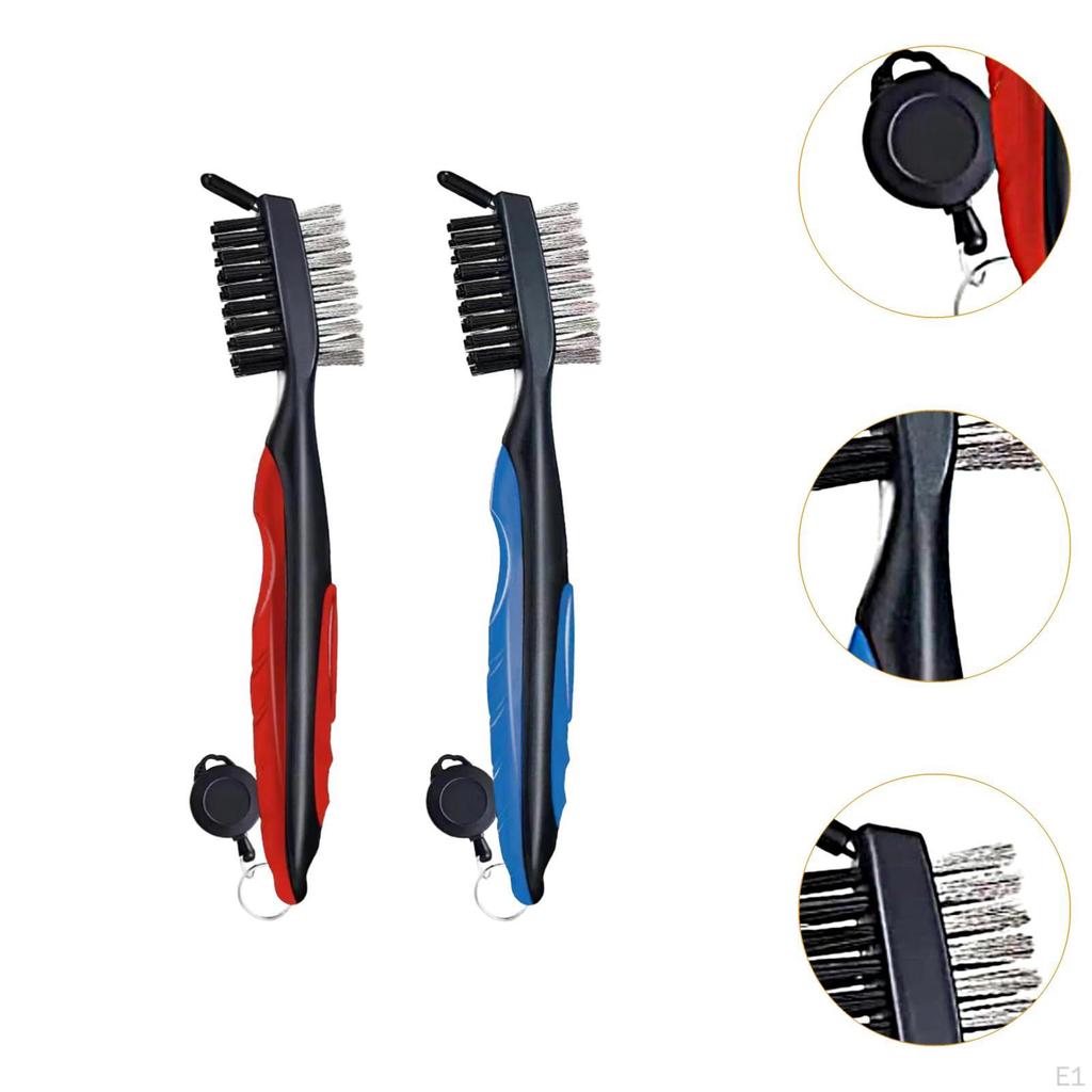 2x Щетка для гольф-клуба и очиститель канавок Аксессуары для сумки Профессиональный Легкий Эргономичный дизайн