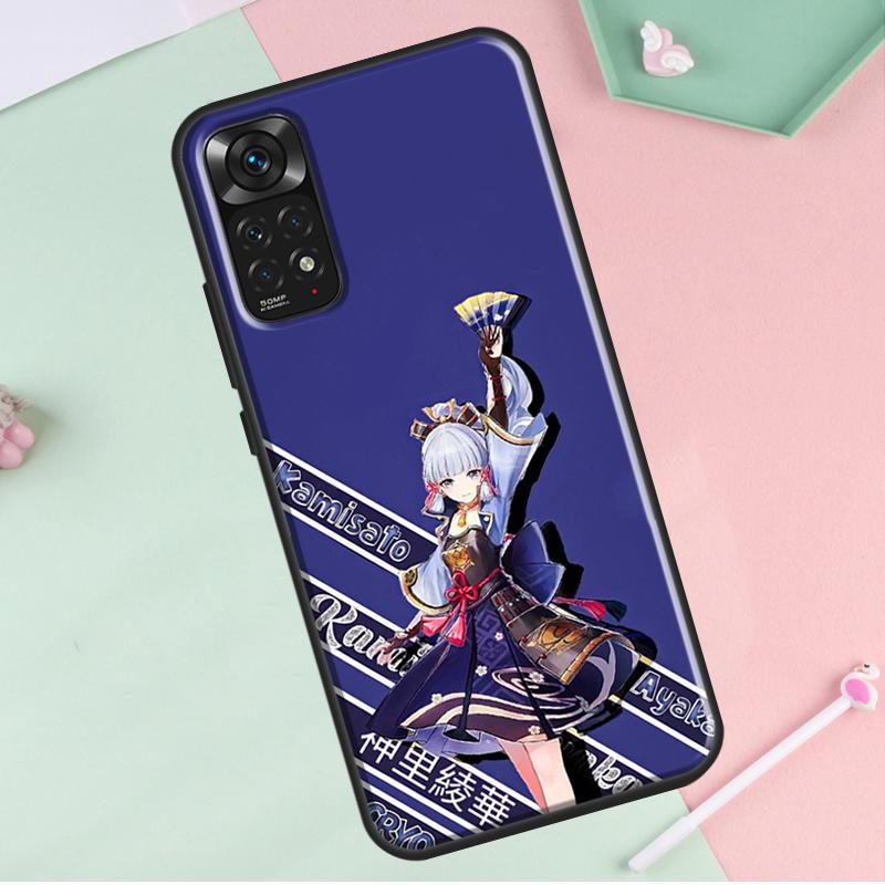 Камисато Аяка Genshin Impact для Redmi Note 12 Pro Plus Чехол для Redmi Note 10 8 9 11 Pro 12S 11S 10S 9S 9C 10C 12C Чехол