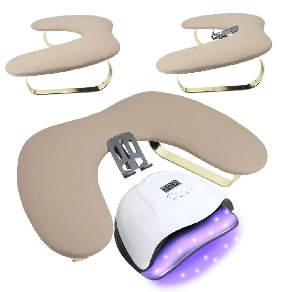 with Phone Holder Nail Art Stand U Shaped Manicure Hand Pillow Nail Arm Rest Cushion Nail Art Tool